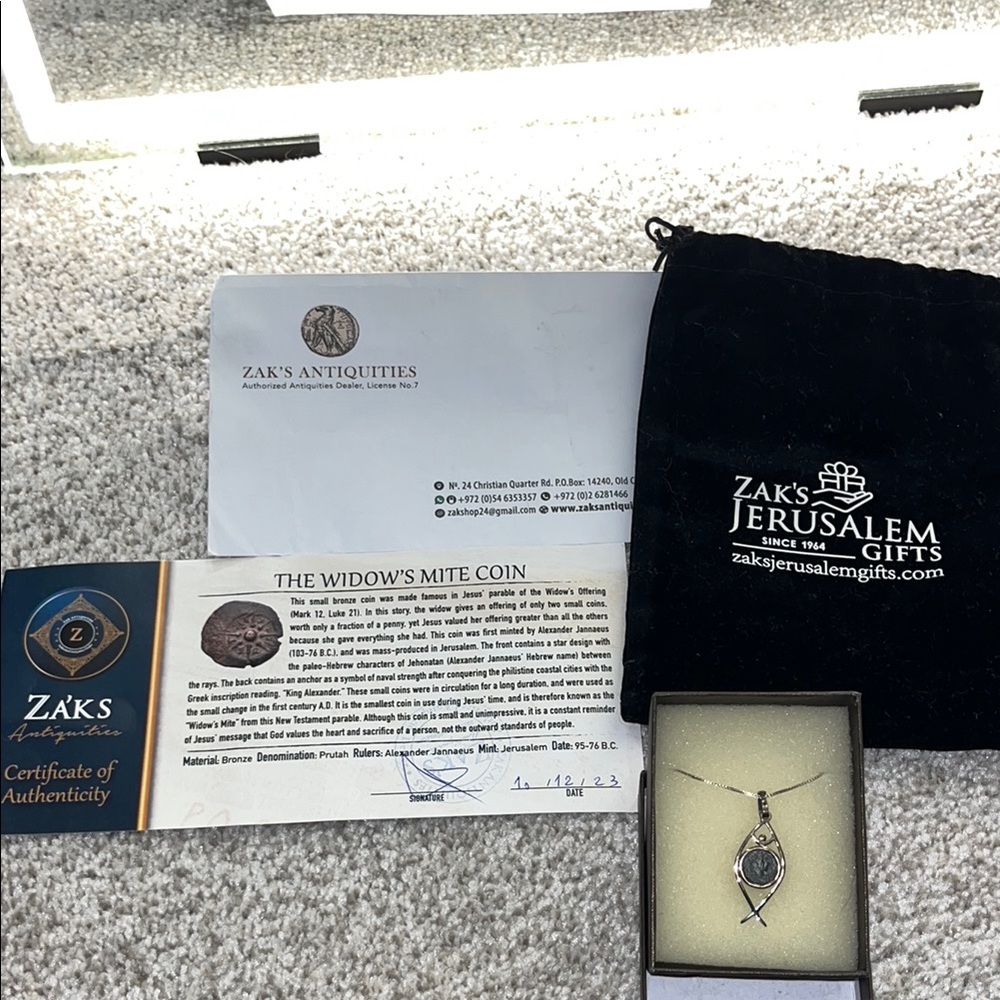 Certified Israel Necklace